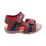 SANDALIA AUDAZ PARA NIÑO COLOR CAFÉ CLARO DE SINTÉTICO HUNTER CON TIRA DE CONTACTO