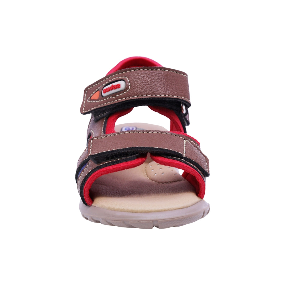 SANDALIA AUDAZ PARA NIÑO COLOR CAFÉ CLARO DE SINTÉTICO HUNTER CON TIRA DE CONTACTO