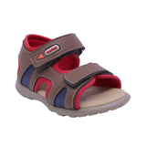 SANDALIA AUDAZ PARA NIÑO COLOR CAFÉ CLARO DE SINTÉTICO HUNTER CON TIRA DE CONTACTO