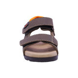 SANDALIA AUDAZ PARA NIÑO COLOR CAFÉ DE SINTÉTICO CAMERON CON TIRA DE CONTACTO