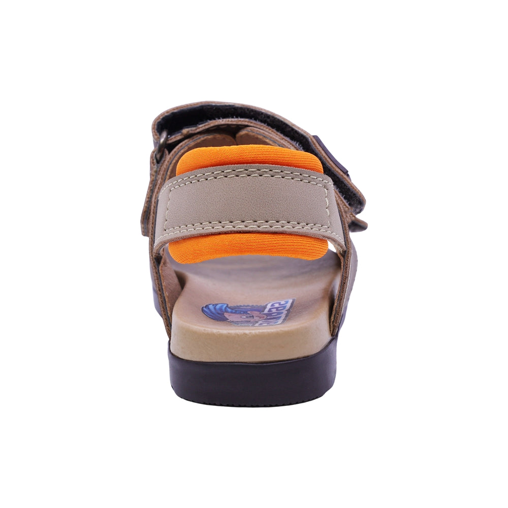 SANDALIA AUDAZ PARA NIÑO COLOR CAFÉ DE SINTÉTICO CAMERON CON TIRA DE CONTACTO