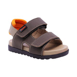 SANDALIA AUDAZ PARA NIÑO COLOR CAFÉ DE SINTÉTICO CAMERON CON TIRA DE CONTACTO