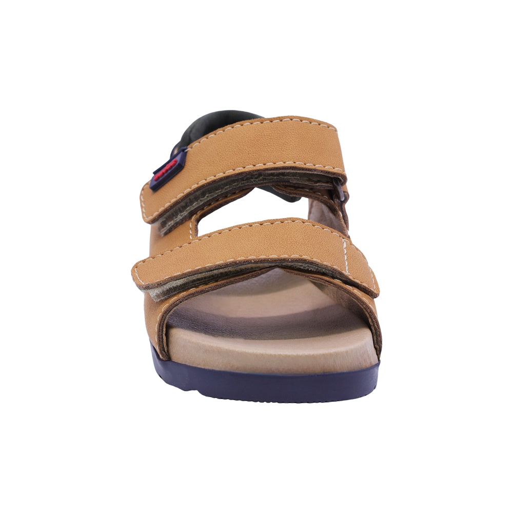 SANDALIA AUDAZ PARA NIÑO COLOR MIEL DE SINTÉTICO CAMERON CON TIRA DE CONTACTO