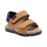 SANDALIA AUDAZ PARA NIÑO COLOR MIEL DE SINTÉTICO CAMERON CON TIRA DE CONTACTO