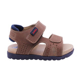 SANDALIA AUDAZ PARA NIÑO COLOR CAFÉ CLARO DE SINTÉTICO CAMERON CON TIRA DE CONTACTO