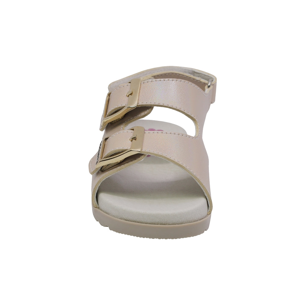 SANDALIA COQUETA PARA NIÑA COLOR ORO DE SINTÉTICO CAMERON CON HEBILLA