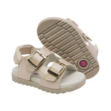 SANDALIA COQUETA PARA NIÑA COLOR ORO DE SINTÉTICO CAMERON CON HEBILLA