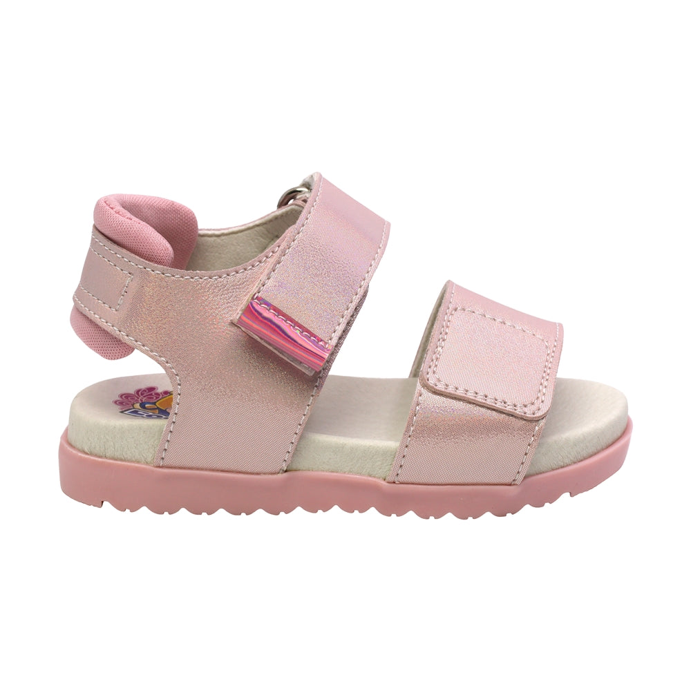 SANDALIA COQUETA PARA NIÑA COLOR ROSA DE SINTÉTICO CAMERON CON TIRA DE CONTACTO