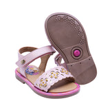 SANDALIA COQUETA PARA NIÑA COLOR ROSA DE SINTÉTICO YALITZA CON TIRA DE CONTACTO