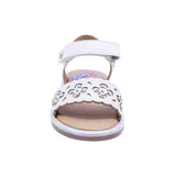 SANDALIA COQUETA PARA NIÑA COLOR PERLA DE SINTÉTICO YALTZA CON HEBILLA