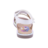 SANDALIA COQUETA PARA NIÑA COLOR PERLA DE SINTÉTICO YALTZA CON HEBILLA