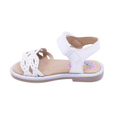 SANDALIA COQUETA PARA NIÑA COLOR BEIGE DE SINTÉTICO YALTZA CON TIRA DE CONTACTO