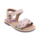 SANDALIA COQUETA PARA NIÑA COLOR BEIGE DE SINTÉTICO YALTZA CON TIRA DE CONTACTO