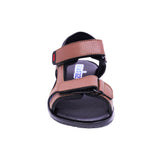 SANDALIA AUDAZ PARA NIÑO COLOR CAFÉ CLARO DE SINTÉTICO REACTOR CON TIRA DE CONTACTO