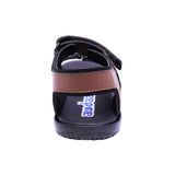 SANDALIA AUDAZ PARA NIÑO COLOR CAFÉ CLARO DE SINTÉTICO REACTOR CON TIRA DE CONTACTO