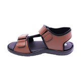 SANDALIA AUDAZ PARA NIÑO COLOR CAFÉ CLARO DE SINTÉTICO REACTOR CON TIRA DE CONTACTO