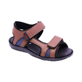 SANDALIA AUDAZ PARA NIÑO COLOR CAFÉ CLARO DE SINTÉTICO REACTOR CON TIRA DE CONTACTO