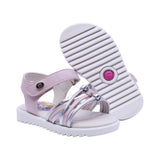 SANDALIA COQUETA PARA NIÑA COLOR ROSA DE SINTÉTICO REBECA CON TIRA DE CONTACTO