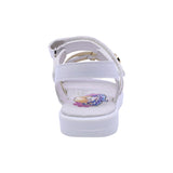 SANDALIA COQUETA PARA NIÑA COLOR PERLA DE SINTÉTICO REBECA CON TIRA DE CONTACTO