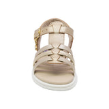 SANDALIA COQUETA PARA NIÑA COLOR ORO DE SINTÉTICO SOFI CON HEBILLA