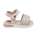 SANDALIA COQUETA PARA NIÑA COLOR ROSA DE SINTÉTICO SOFI CON TIRA DE CONTACTO