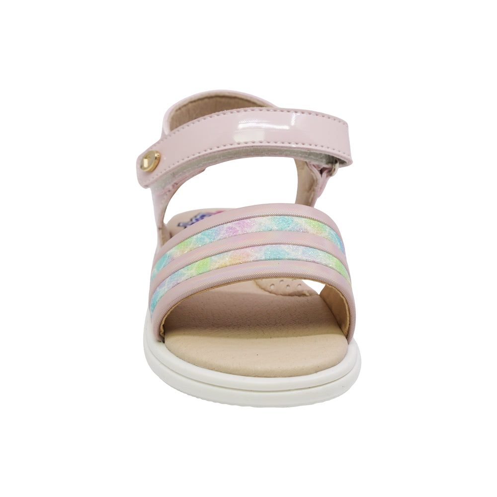 SANDALIA COQUETA PARA NIÑA COLOR ROSA DE SINTÉTICO SOFI CON TIRA DE CONTACTO