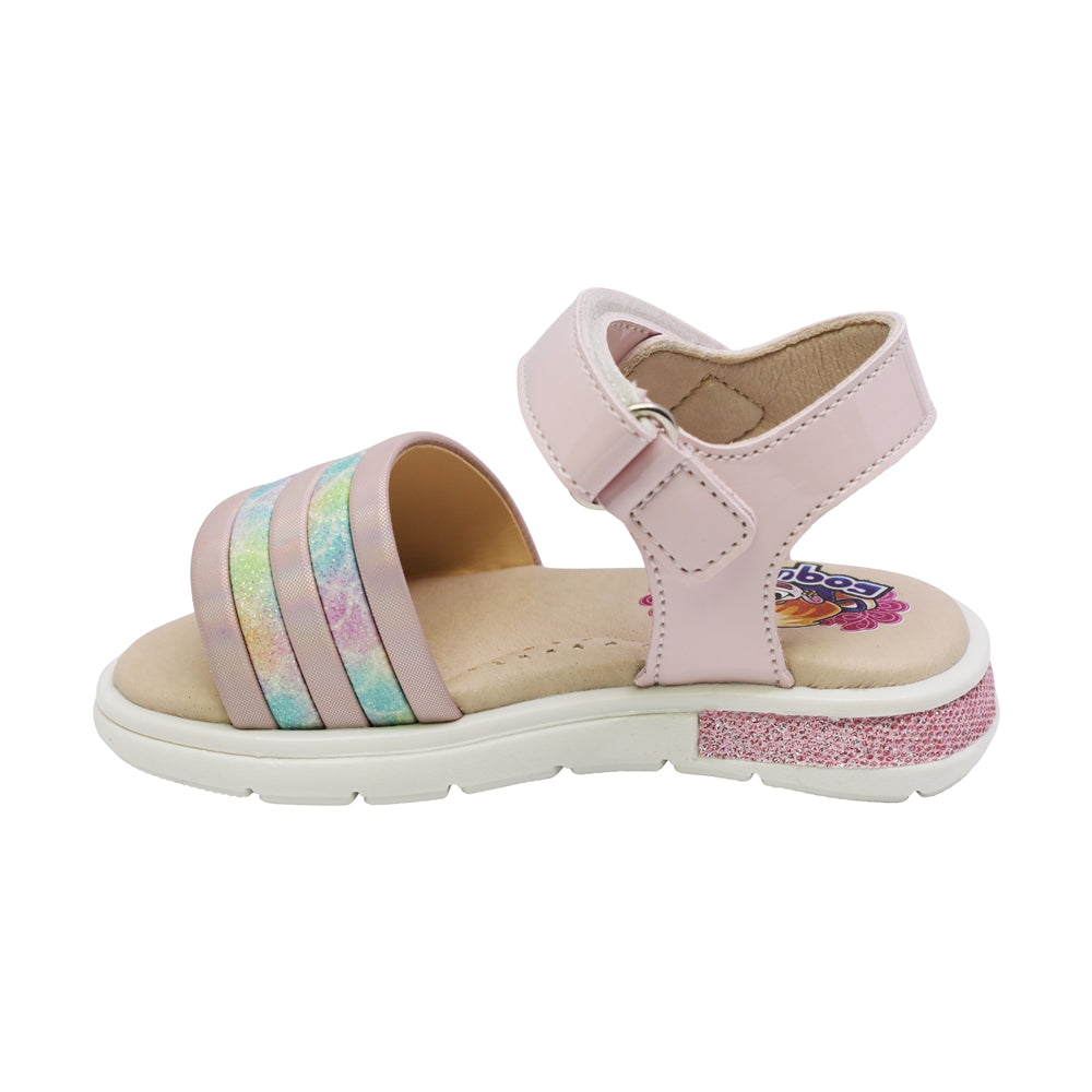SANDALIA COQUETA PARA NIÑA COLOR ROSA DE SINTÉTICO SOFI CON TIRA DE CONTACTO