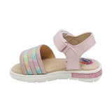 SANDALIA COQUETA PARA NIÑA COLOR ROSA DE SINTÉTICO SOFI CON TIRA DE CONTACTO