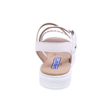 SANDALIA COQUETA PARA NIÑA COLOR BLANCO DE SINTÉTICO CASSANDRA CON TIRA DE CONTACTO