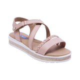 SANDALIA COQUETA PARA NIÑA COLOR SALMON DE SINTÉTICO CASSANDRA CON TIRA DE CONTACTO