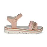 SANDALIA COQUETA  PARA NIÑA SINTÉTICO BEIGE VALENTINA CON HEBILLA