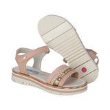 SANDALIA COQUETA  PARA NIÑA SINTÉTICO BEIGE VALENTINA CON HEBILLA
