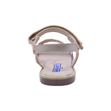 SANDALIA COQUETA PARA NIÑA COLOR ORO ROSADO DE SINTÉTICO YALTZA CON TIRA DE CONTACTO