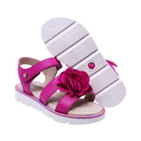 SANDALIA COQUETA PARA NIÑA COLOR FIUSHA DE SINTÉTICO DUNA CON TIRA DE CONTACTO