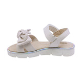 SANDALIA COQUETA PARA NIÑA COLOR BEIGE DE SINTÉTICO DUNA CON TIRA DE CONTACTO