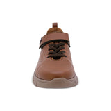 TENIS AUDAZ PARA NIÑO DE PIEL COLOR CAFÉ BALU CON TIRA DE CONTACTO