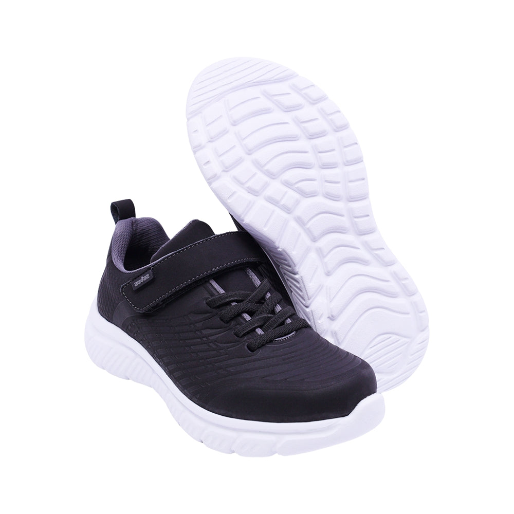 TENIS AUDAZ PARA NIÑO COLOR NEGRO DE SINTETICO BALU CON TIRA DE CONTACTO