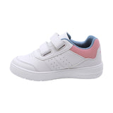 TENIS COQUETA PARA NIÑA DE SINTÉTICO COLOR BLANCO AF1 CON DETALLES ROSA Y AZUL
