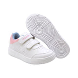TENIS COQUETA PARA NIÑA DE SINTÉTICO COLOR BLANCO AF1 CON DETALLES ROSA Y AZUL