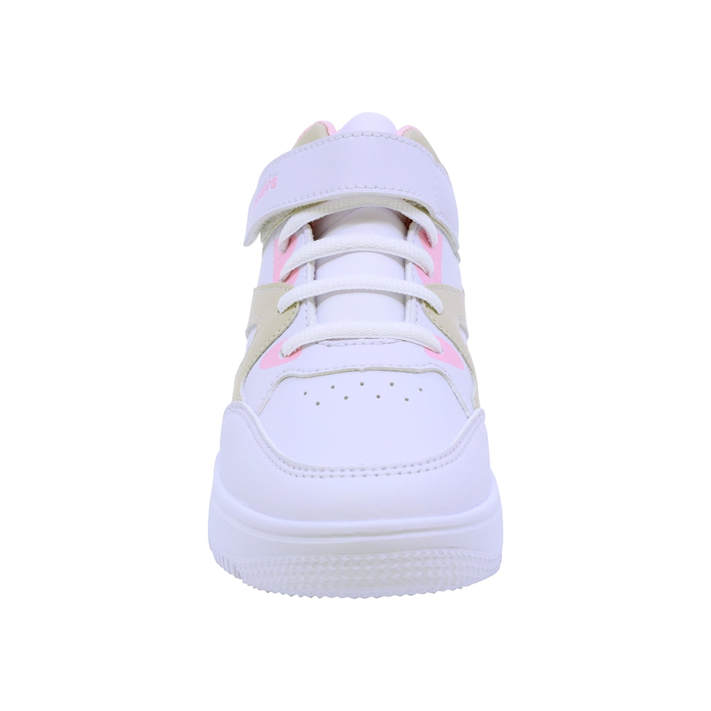 TENIS COQUETA PARA NIÑA DE SINTÉTICO COLOR BLANCO AF1 CON TIRA DE CONTACTO
