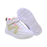 TENIS COQUETA PARA NIÑA DE SINTÉTICO COLOR BLANCO AF1 CON TIRA DE CONTACTO