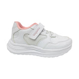 TENIS COQUETA PARA NIÑA SINTÉTICO BLANCO CHICAGO CON TIRA DE CONTACTO