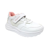 TENIS COQUETA PARA NIÑA SINTÉTICO BLANCO CHICAGO CON TIRA DE CONTACTO