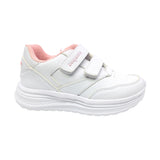 TENIS COQUETA PARA NIÑA SINTÉTICO BLANCO CHICAGO CON DOBLE TIRA DE CONTACTO