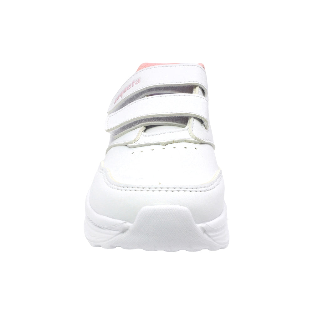TENIS COQUETA PARA NIÑA SINTÉTICO BLANCO CHICAGO CON DOBLE TIRA DE CONTACTO