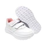 TENIS COQUETA PARA NIÑA SINTÉTICO BLANCO CHICAGO CON DOBLE TIRA DE CONTACTO