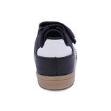 TENIS AUDAZ PARA NIÑO DE SINTÉTICO COLOR NEGRO SMITH CON FRANJAS BLANCAS