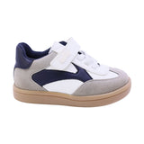 TENIS AUDAZ PARA NIÑO EN SINTÉTICO COLOR BLANCO AZUL SMITH CON AGUJETA Y TIRA DE CONTACTO
