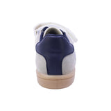 TENIS AUDAZ PARA NIÑO EN SINTÉTICO COLOR BLANCO AZUL SMITH CON AGUJETA Y TIRA DE CONTACTO