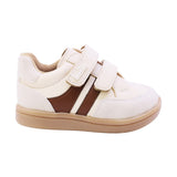 TENIS AUDAZ PARA NIÑO EN SINTÉTICO COLOR BEIGE SMITH CON DOBLE TIRA DE CONTACTO